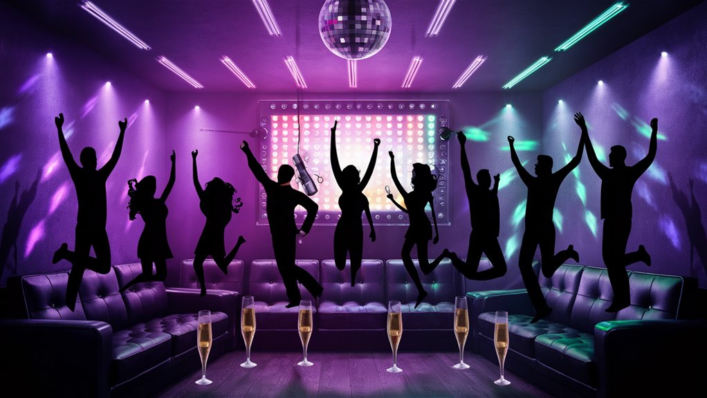 loud upbeat dance floor music