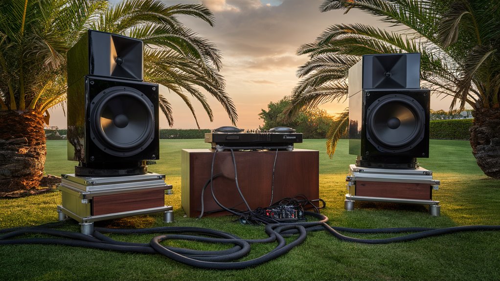 outside event speaker equipment