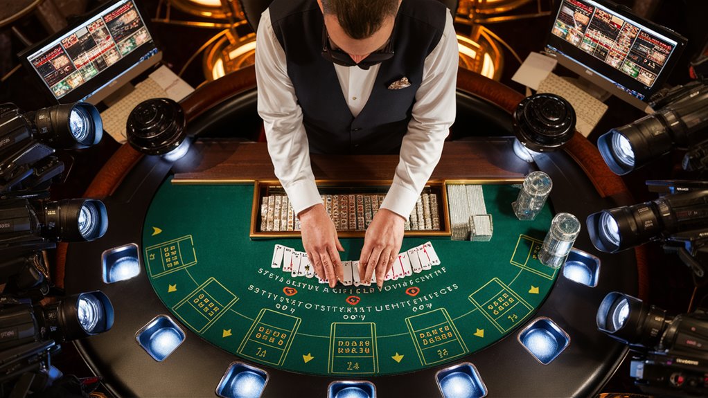 real people dealing cards