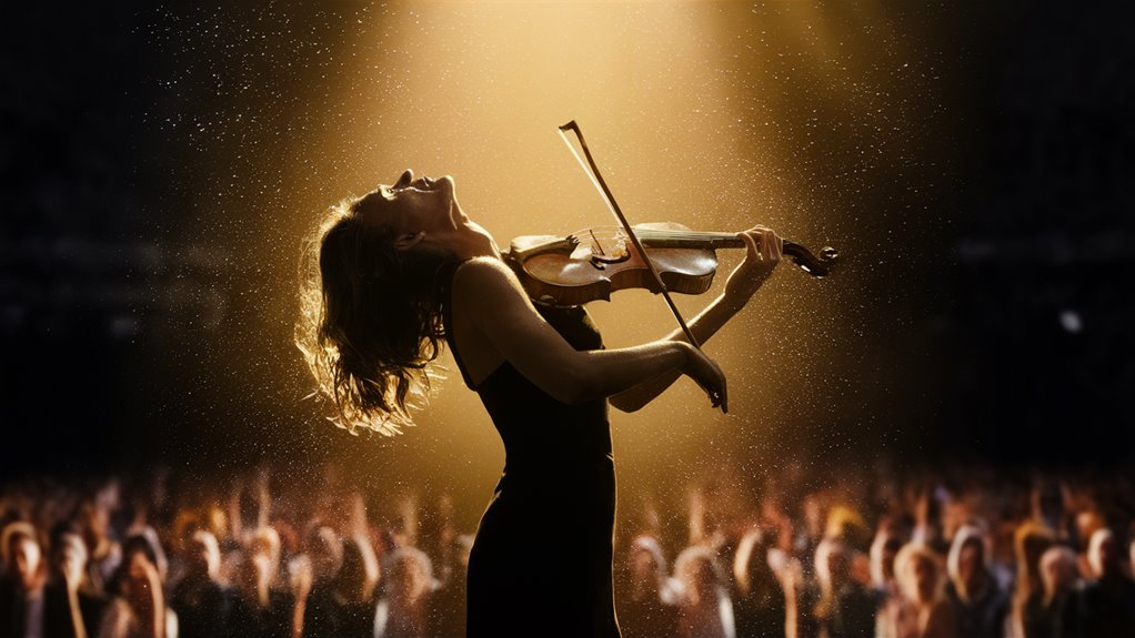 spotlight grabbing individual musical performances