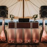wedding sound equipment setup